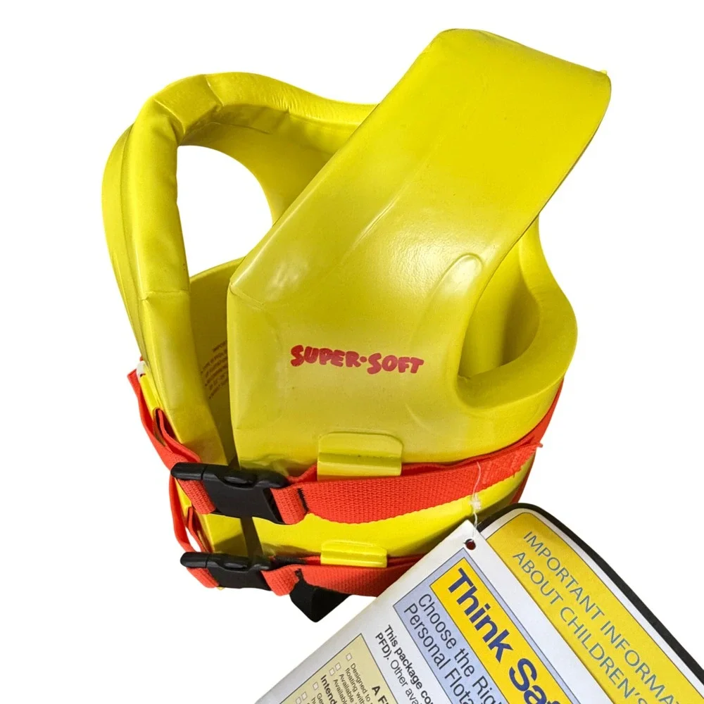 TRC Recreation Super Soft Kids Life Vest Yellow Type III PFD Child Small 1021012